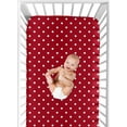 thumbnail image 6 of Sweet Jojo Designs Little Ladybug Red and White Fitted Crib Sheet, 6 of 6