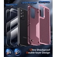 thumbnail image 2 of LeYi for Samsung Galaxy A53 5G Case with [2 Pack] Screen Protectors, 4 Corners with Airbags, Non-Slip Textured Grip Bumper Support Wireless Charging Drop Resistant Samsung A53 Case - Pink, 2 of 8