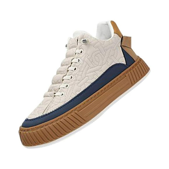 Zapatillas de deporte de moda para hombre, zapatos informales, zapatos para correr, suaves, transpirables, antideslizantes, tenis, zapatos para camina Marrón