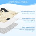 thumbnail image 4 of Ironing Mat Portable Ironing Blanket for Table Top Travel Ironing Pad for Washer Dryer 27.6" x 47.2" Black Cat in Ink, 4 of 6