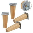 4PCS Sofa Leg Furniture Leg Screw Solid Wood Leg Wooden Table