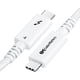 thumbnail image 1 of Cable Matters [Certificado Intel] Cable Thunderbolt 4 activo trenzado de 40 Gbps de 6.6 pies en blanco con suministro de energía de carga de 100 W y video 8K - Totalmente compatible con Thunderbolt 3, 1 of 1
