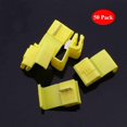 50 Pack 1210 Gauge Yellow Double Run Solderless Wire Connectors Tap in