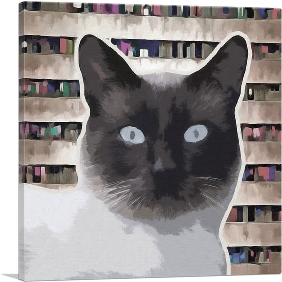 ARTCANVAS Birman Cat Breed Canvas Art Print - Size: 12" x 12" (0.75" Deep)
