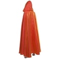 thumbnail image 4 of GRACEART Full Length Hooded Cloak Medieval Cape (Orange), 4 of 4