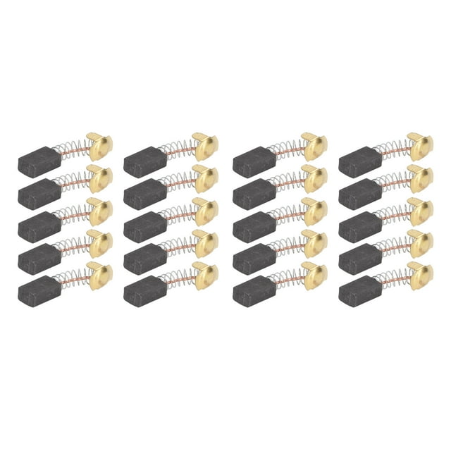 20 piezas de escobillas de carbón para motor, amoladora angular, herramientas eléctricas, piezas de repuesto para taladro eléctrico, martillo y cortador.