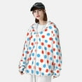 thumbnail image 3 of Fotbe Red Blue Polka Dots Chaqueta con Protección Solar UPF 50+ para Hombre y Mujer, Camisa con Capucha y Bolsillos-Medium, 3 of 7