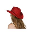 thumbnail image 2 of TopHeadwear Chapeau de Cowboy à Paillettes et Sequins, Rouge, 2 of 2