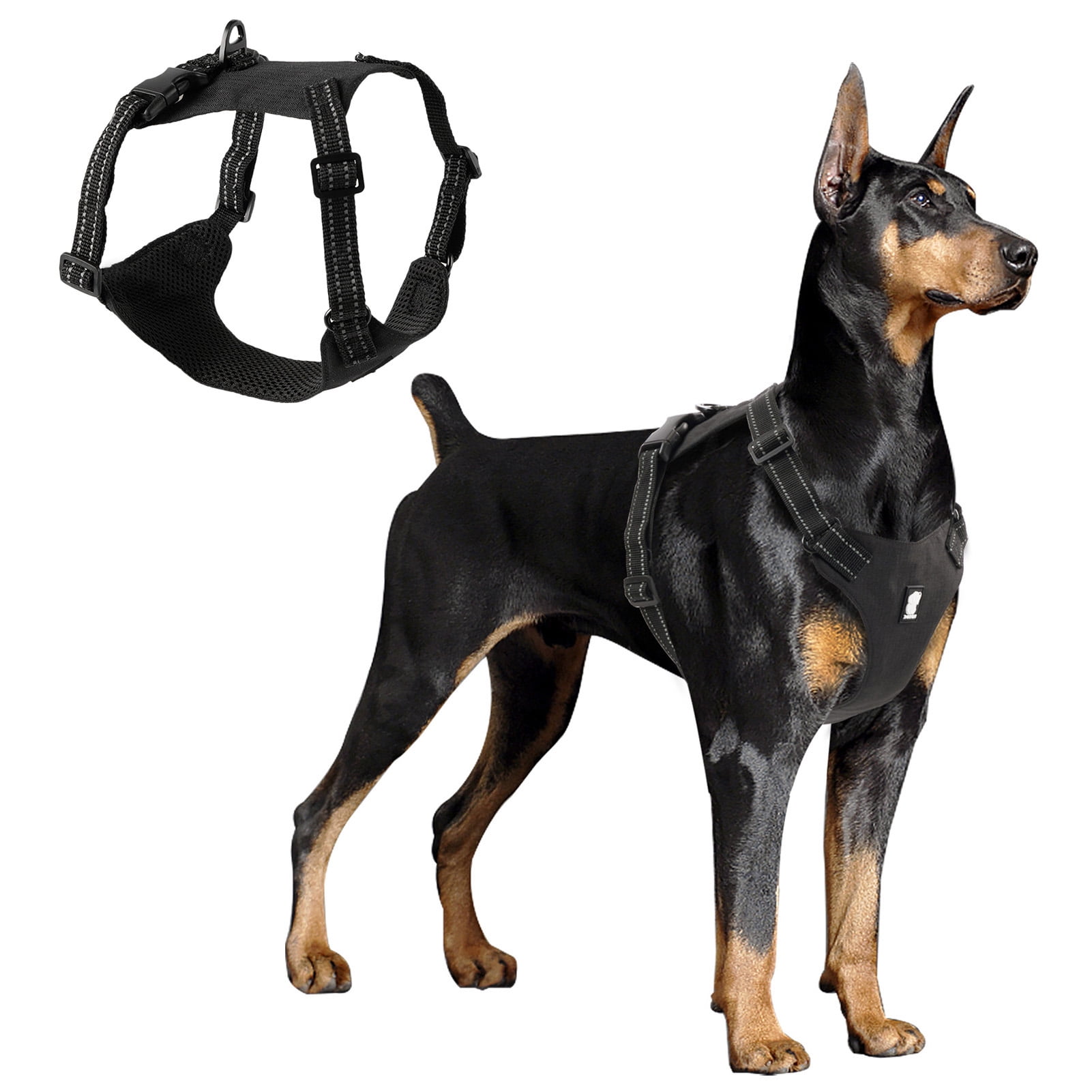 Labymos Dog Harness Reflective Adjustable Mesh Lightweight Vest for Small Medium Large Dogs