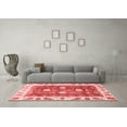 thumbnail image 3 of Ahgly Company Indoor Round Oriental Red Traditional Area Rugs, 6' Round, 3 of 4