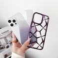 thumbnail image 4 of Luxury Electroplated Geometric Glitter Bling 3D Cube Diamond Soft Shockproof Case Compatible with iPhone 13 Pro Max, Sliver, 4 of 9