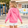 thumbnail image 6 of Resicozy Girls Zip Up Hoodie Sweatshirt Full Zipper Hoodies Jacket Y2K Fall Winter Fashion Solid Color Jackets with Pockets Pink XL, 6 of 6