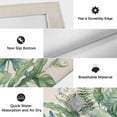 thumbnail image 6 of Tropical Botanical Outdoor Rug for Patio/Deck/Porch, Non-Slip Large Area Rug 5 x 8 Ft, Watercolor Green Monstera Palm Leaves Beige Indoor Outdoor Rugs Washable Area Rugs, Camping Rug Carpet Runner, 6 of 8