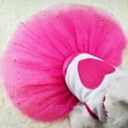 thumbnail image 6 of Shulemin Pet Dog Love Heart Sequins Gauze Tutu Dress Skirt Puppy Cat Rose Red Clothes,S, 6 of 6