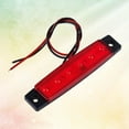 thumbnail image 3 of Milisten 2 Pcs 6 LED 12V Trailer Trunk Tail Light Replacement Led Trailer Taillight Turn Signal Brake Marker Tail LED Light (Red), 3 of 5