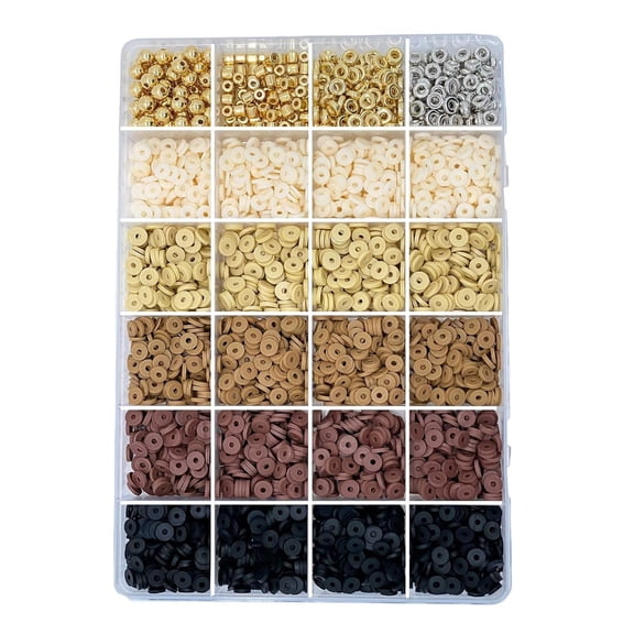 SDFGTstore Clay Beads for Jewelry Making Bracelet Spacer Charm Beads DIY Craft 5 Colors