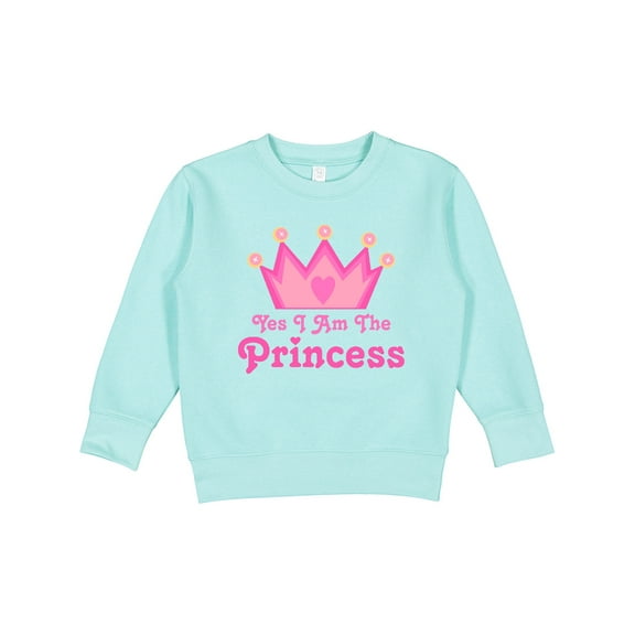 Inktastic Yes I Am the Princess Crown Toddler Sweatshirt