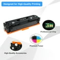 thumbnail image 4 of 054 054H 4-Pack Compatible Toner Cartridge with Chip for HP 054 MF641Cdw MF642Cdw MF644Cdw LBP622Cdw Printer (Black), 4 of 7