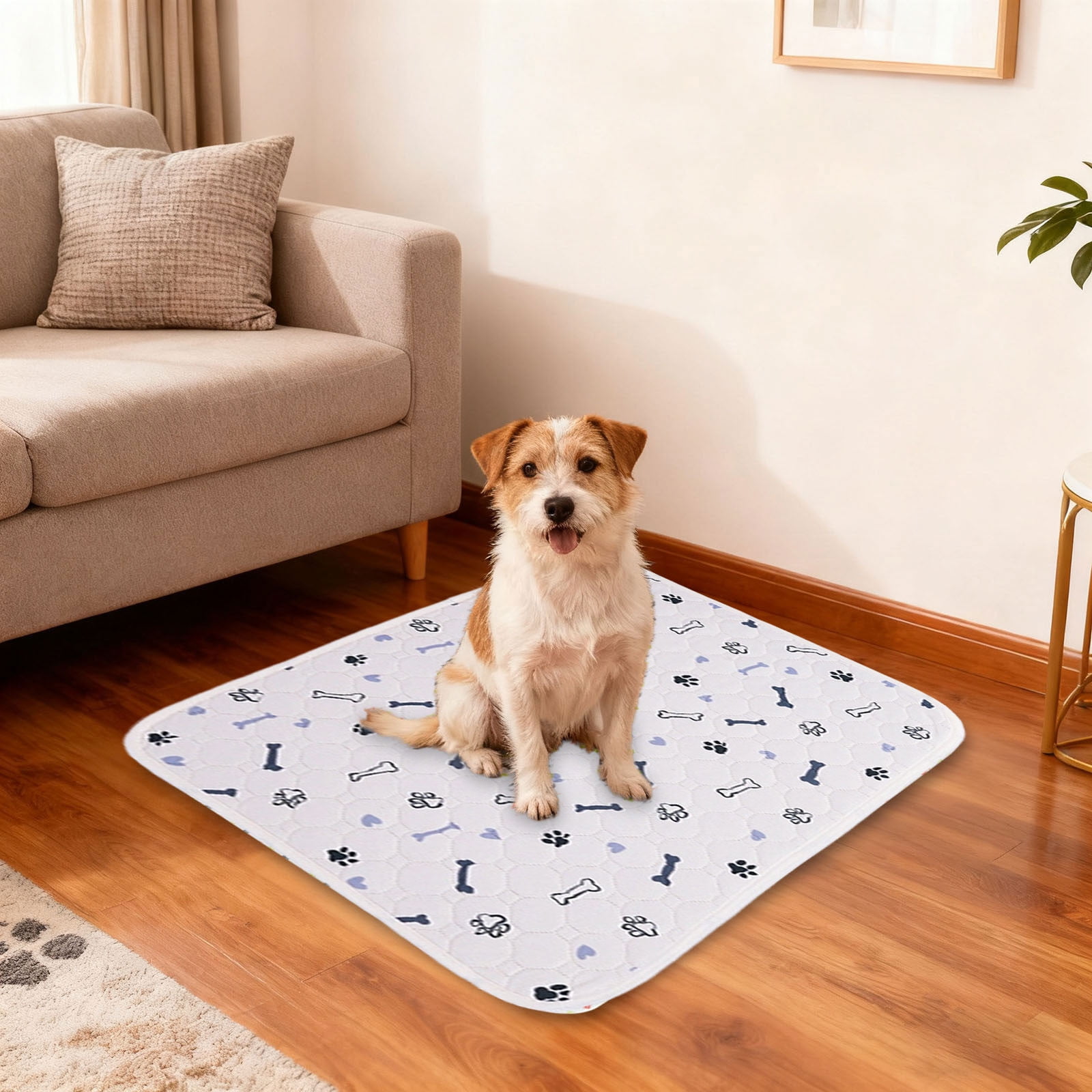 Reusable Puppy Pads Washable, Leak Proof Dog Training Pads with Non- Bottom, Absorbent Pet Pee Mats for Home and Travel