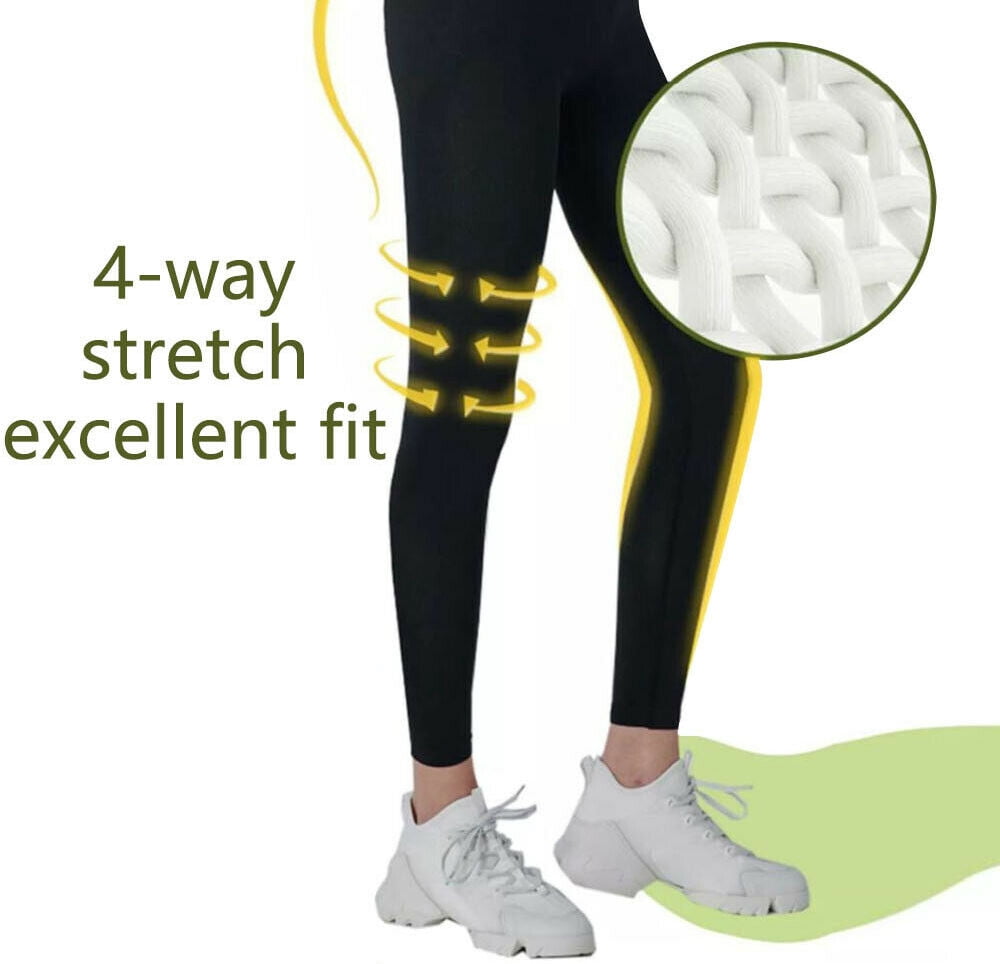 Women Yoga Pants Tummy Control Legging 4 Way Stretch Mid Rise Onesize for Workout with Avocado Caring Your Skin
