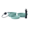thumbnail image 1 of Bateria de Cocina 5 Piezas Ahorra Espacio con el Mango Removible Recubrimiento Antiadherente Sarten 20 cm Cacerola 20 cm Wok 24 cm Libre de Toxicos Set de Ollas para Cocina, 1 of 7