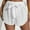 White, variant on Rezuofi 2 Pcs Women's Drawstring Waist Bikini Cover Up Solid See Through Split Hem Beach Cover Up Shorts