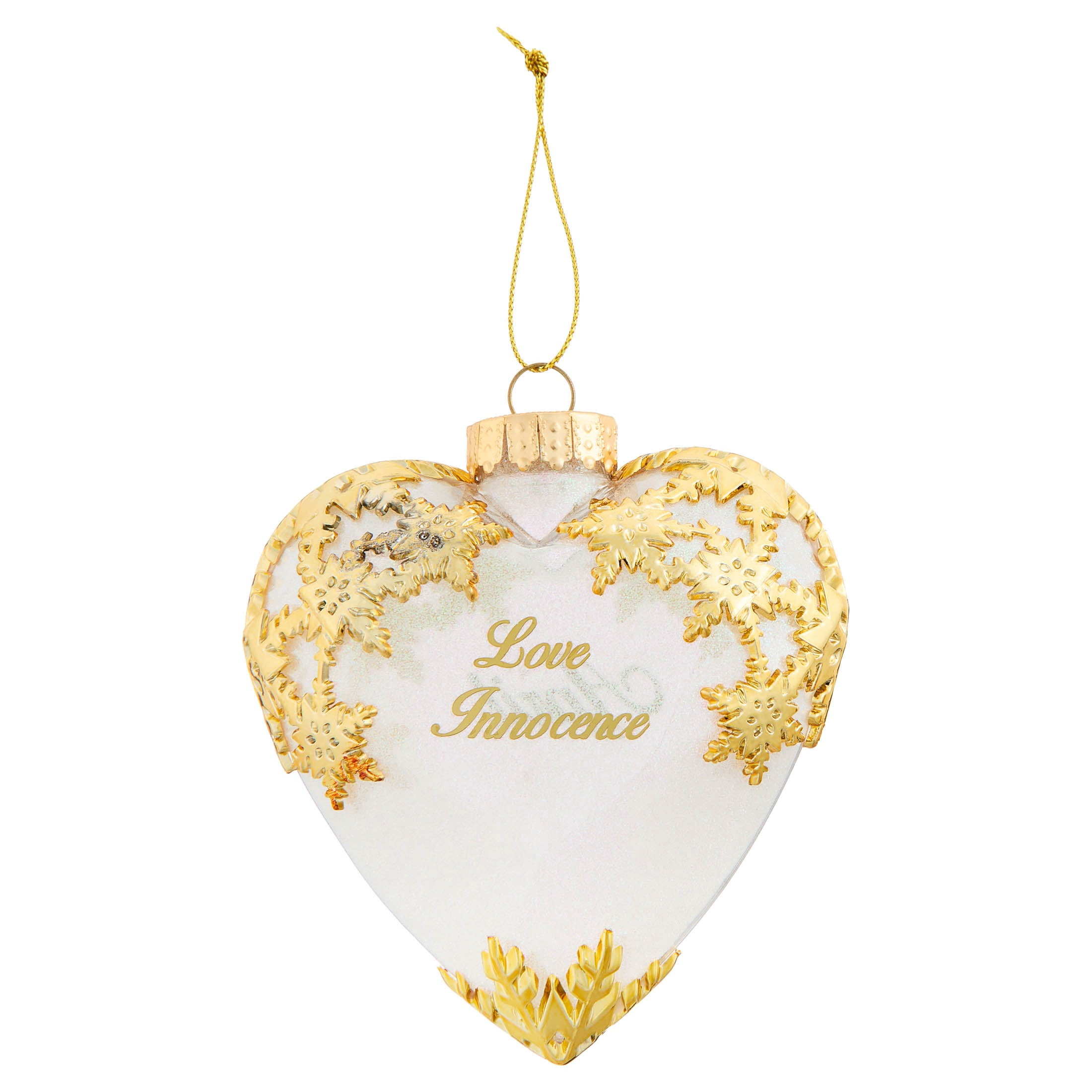 White and Gold Glitter April Birthstone Christmas Ornament, 4.3", by Holiday Time