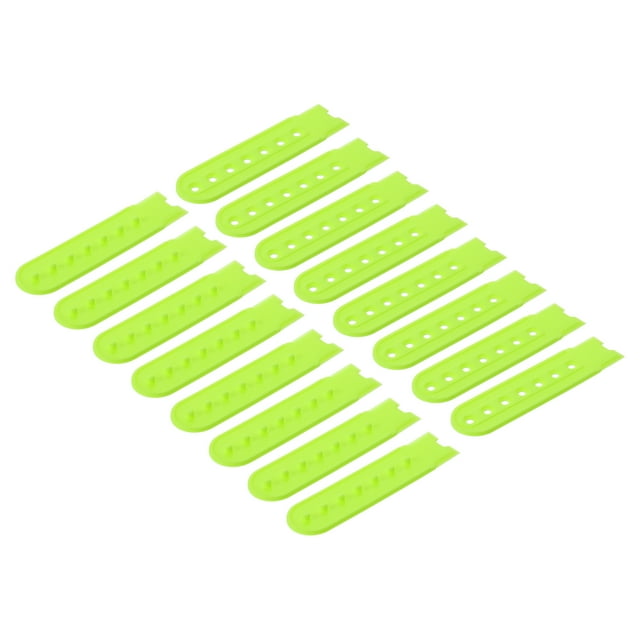 8 Pairs Snapback Strap Cover, 7 Holes Plastic Adjustable Hat Snap Buckle (Luminous Green)