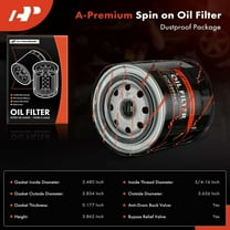 A-Premium 6-PC 10K Miles Protection Spin On Oil Filter Compatible with Volkswagen Passat 1998-2005 & Audi A4 1996-2005, A6, A6 Quattro, Allroad Quattro, Cabriolet, S4, 90, 90 Quattro, A4 Quattro