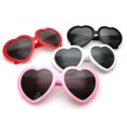 thumbnail image 4 of Lunettes de Nuit Lumineuses en Forme de Cœur Lunettes de Soleil Blanches, 4 of 9