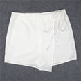 thumbnail image 3 of Pxiakgy skirts for women Womens Skorts Shorts Skirt High Waisted Casual Irregular Flanging Wrap Culottes White+L, 3 of 3