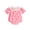 Pink, variant on ZEHJUHAN Baby Girl's Bowknot Graphic Print Romper Daddy's Girl Letter Bubble Sleeves Triangle Jumpsuit Pink,0-3M