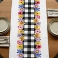 thumbnail image 5 of Table Runners 70 Inches Long Dress Scarves, Colorful Flowers Farmhouse Coffee/Dining/Kitchen Table Decor, Holiday Table Runner, Spring Floral Elegant Pastoral Watercolor 13x70 Inch, 5 of 9