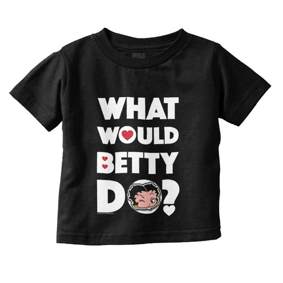 Cute Retro Betty Boop Cartoon WWBD Youth T Shirt Tee Girls Infant Toddler Brisco Brands 18M
