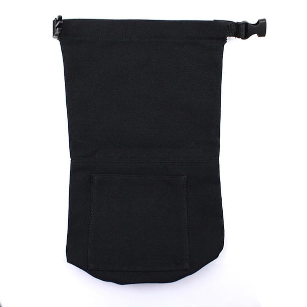 Caballo Linterna Bolsa Retro Lámpara de queroseno Protector Cubierta Bolsas de almacenamiento (Negro)
