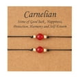 thumbnail image 1 of 2pcs Creative Braided Bracelet Carnelian Wrist Chain Couples Gift Bracelet, 1 of 8