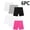 A541 Hot Pink, variant on Girls Biker Shorts 6-Pack Kids Cotton Athletic Workout Shorts High Waisted Activewear Dance Running Under Skirt Safety Shorts Multipack Lounge Summer Wear