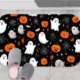 thumbnail image 3 of 1pc Halloween Pattern Absorbent Non-Slip Bathroom Thickened Flannel Rug Decor,Soft,Quick Drying,Suitable For Indoor/outdoor Use,Bathrooms,Bedrooms,Kitchens,Terrace,Laundry Rooms,16"x24", 3 of 9