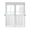 White, variant on Half Window Curtain 36 Inches Long, Pure White Window Treatment Curtain Drapes, Simple Solid Color Small Tier Curtains for Bathroom Over Sink, 27.5"x36", 2 Panels