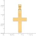 thumbnail image 3 of 14k Yellow Gold Polished Religious Cross Charm, 3 of 4