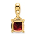 thumbnail image 4 of 14k Cushion Garnet and Diamond Pendant, 4 of 4