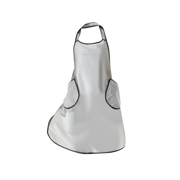 Delantal de chef, delantal de cocina con bolsillos para secarse las manos, delantal ligero de jardinería Negro