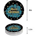 thumbnail image 1 of FMSHPON Merry Christmas Set of 6 Round Coaster for Drinks, Absorbent Ceramic Stone Coasters Cup Mat with Cork Base for Home Kitchen Room Coffee Table Bar Decor, 1 of 6