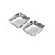 thumbnail image 2 of Juego de tazones dobles para gatos de acero inoxidable 304, platos de comida y agua inclinados y antideslizantes, diseño de protección de la columna vertebral, 12.2x6.69x4.13in, negro/blanco/azul, 2 of 6