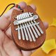 thumbnail image 3 of 8 teclas Mini Kalimba exquisito dedo pulgar Piano Marimba Musical buen accesorio colgante regalo, 3 of 5