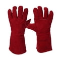 thumbnail image 1 of Guantes de soldadura Guantes de forja resistentes al fuego gruesos Guantes de trabajo de cuero Protección de manos para horno de barbacoa sidaley JJ24103-02, 1 of 3
