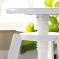 thumbnail image 2 of Guidecraft Adjustable Drafting Wooden Stool-White: Drafting Chair for Kids, 16”-18” Inch Toddler Stool for Kids' Art Studio Furniture | Adjustable Height Chair for Drawing, Painting, and Crafting, 2 of 5