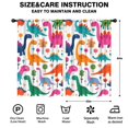 thumbnail image 2 of Blackout Kids Curtains,Cute Dinosaur Pattern Childrens Insulated Curtains Set Of 2,Bedroom Essentials,Toddler Room Decor 52x84in(132x213cm), 2 of 4