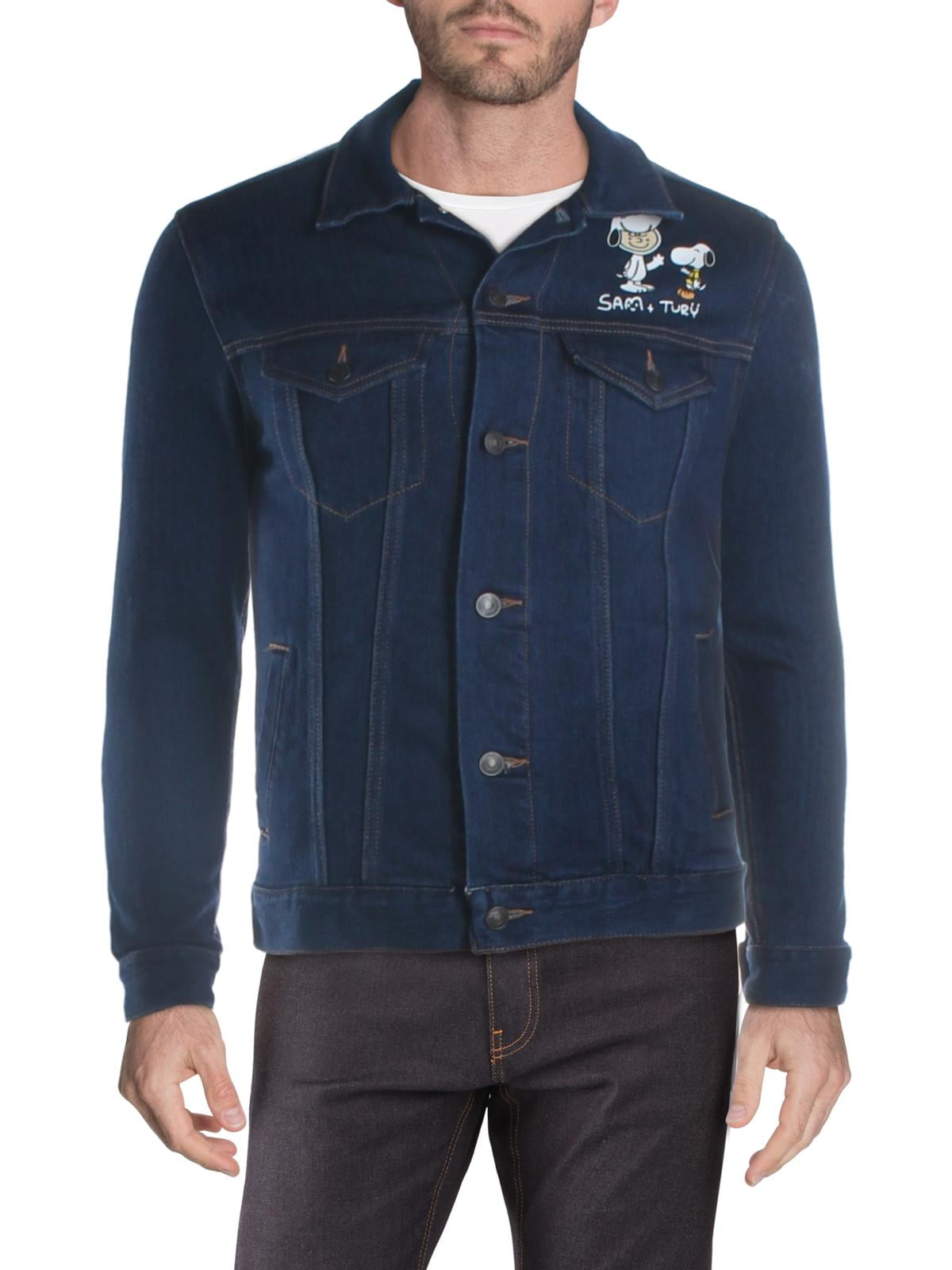 graphic jean jacket
