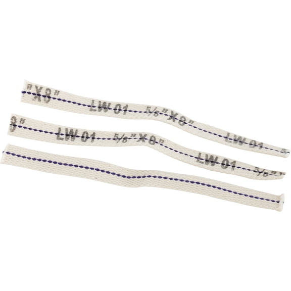 American Wick 5/8 In. x 8 In. Flat Lamp Wick (3 Count) ALW-01